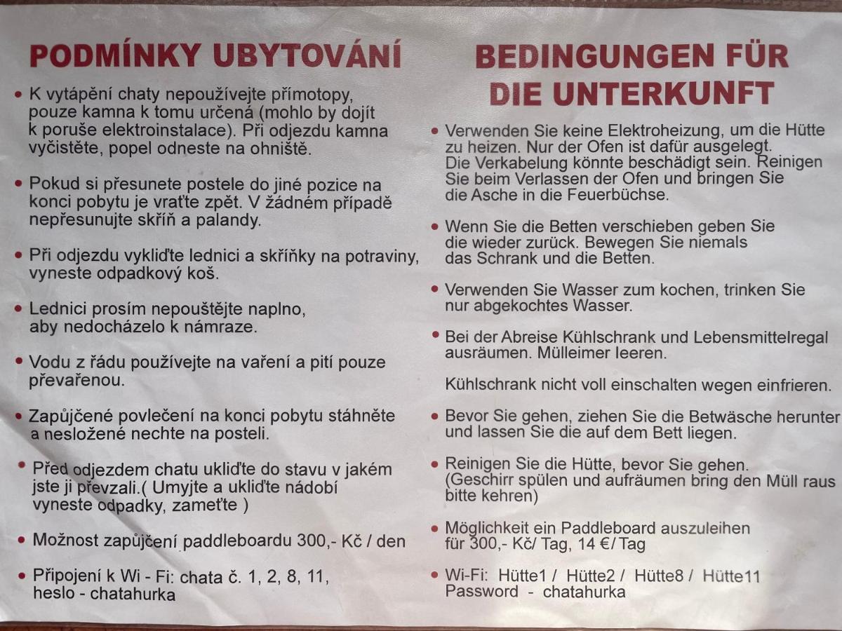 Chaty Hůrka Lipno Horní Planá Zewnętrze zdjęcie